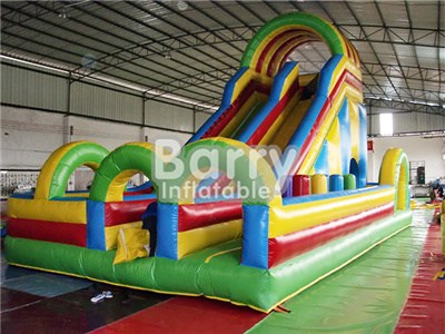 Commercial Children Inflatable Slide With Obstacle Course BY-DS-028